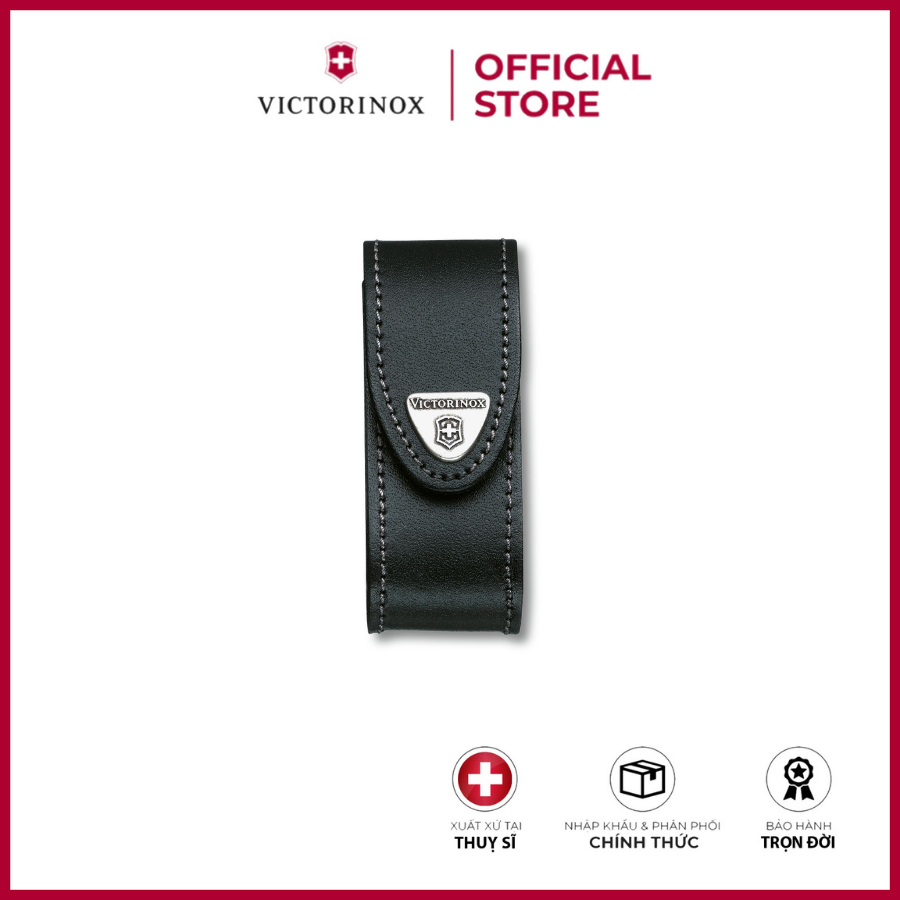 Bao da đựng dao Victorinox 4.0520.3 màu đen- Hãng phân phối chính thức
