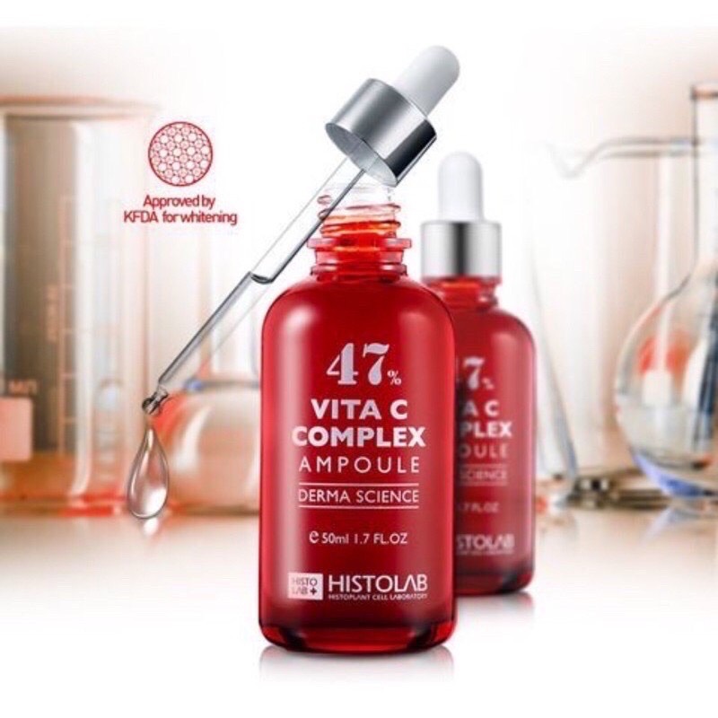 Serum dưỡng trắng da Histolab Vita C complex ampoule 47%