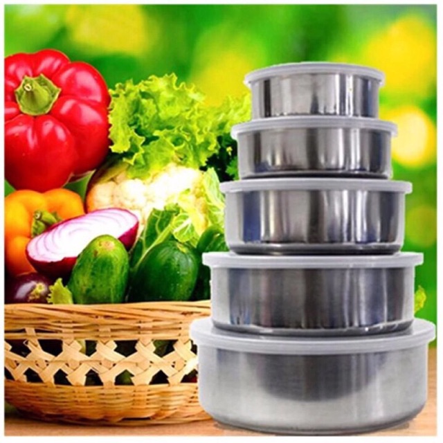 Bộ Bát Inox 5 Chiếc
