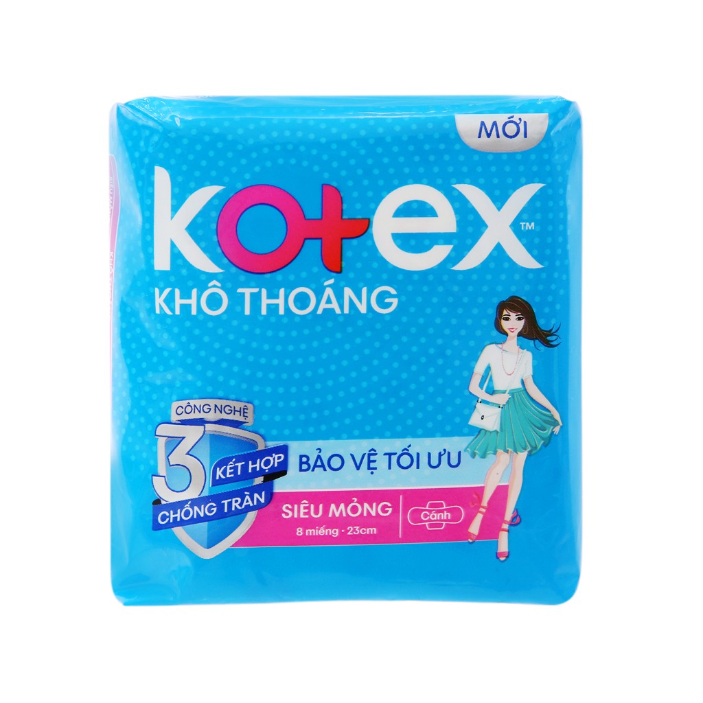Băng vệ sinh kotex khô thoáng siêu mỏng có cánh