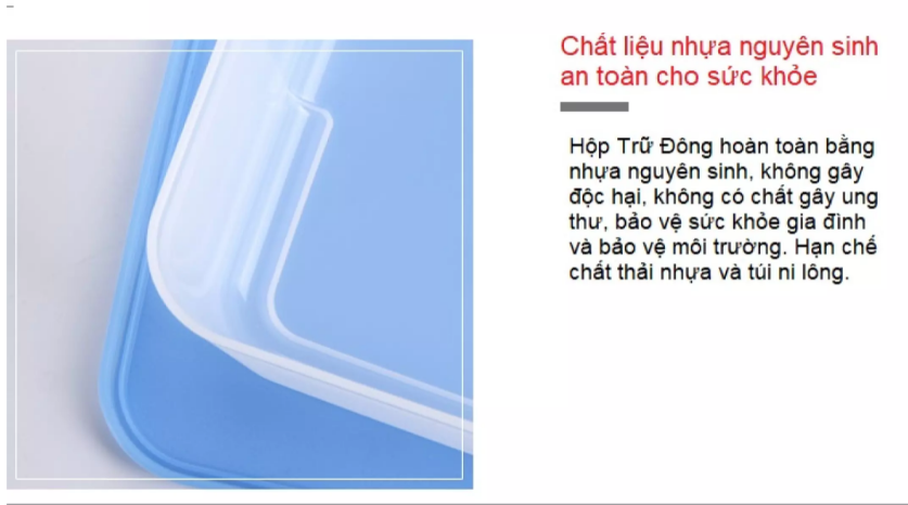 Hộp trữ đông dẹt 650ml Tupperware (set 4 hộp)