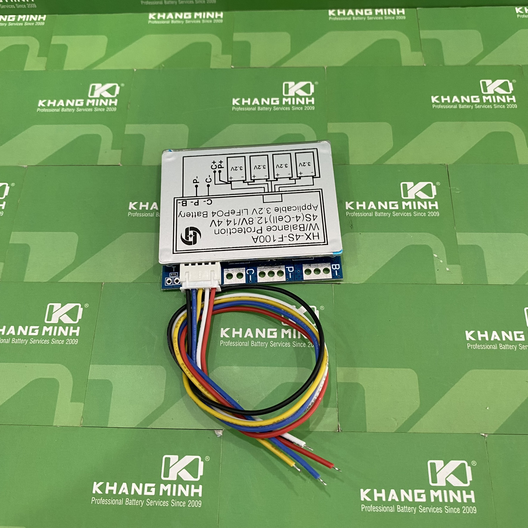 Mạch 4s 12.8v - 100a nhôm sạc và bảo vệ pin li-fe 3.2v 4 cell nối tiếp
