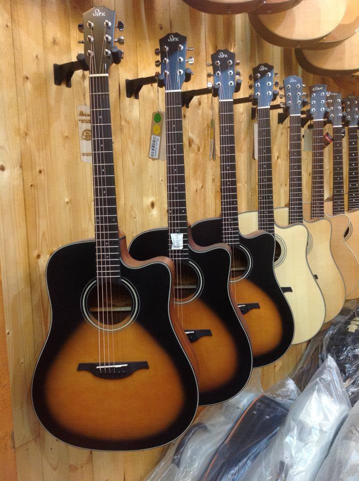 Đàn guitar acoustic Rex RD1C-VS Chính Hãng dáng Dreadnought