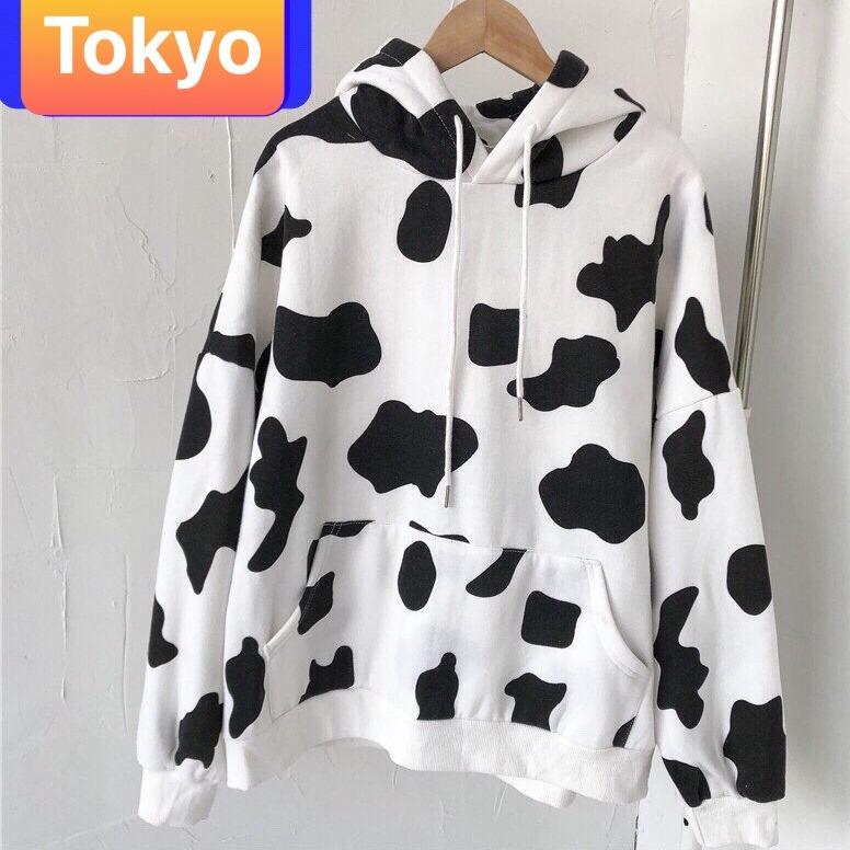 ÁO KHOÁC HOODIE NAM NỮ NỈ DÀY PHOM FORM RỘNG CHỐNG LẠNH, NẮNG, NÓNG ĐÔNG HÈ UNISEX BÒ SỮA NHẬT BẢN TASHIME CAO CẤP HOT TREND - TOKYO FASHION