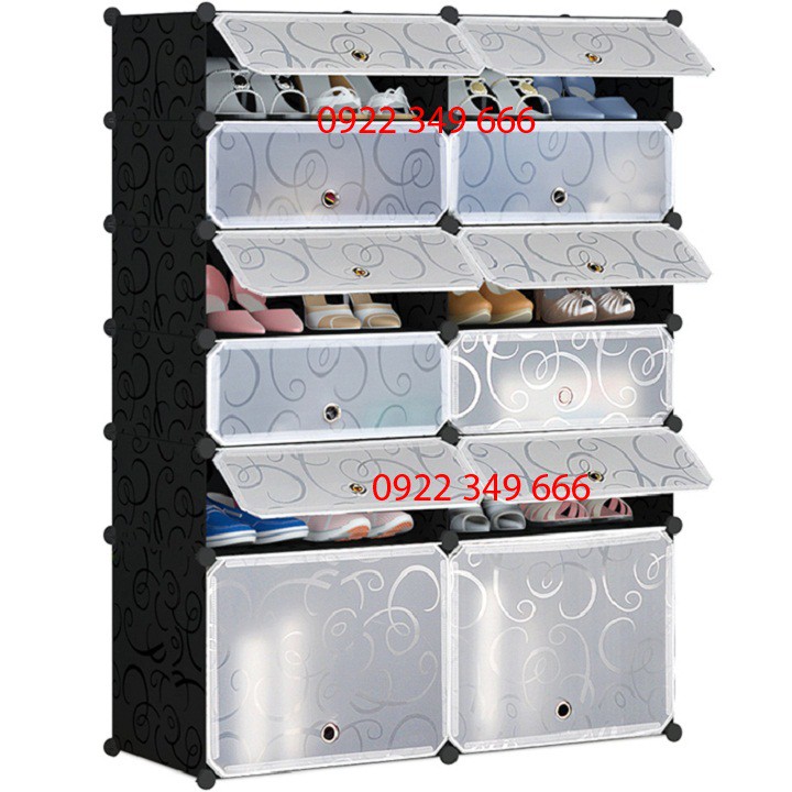 [HCM]tủ giày lắp ghép 12 ô
