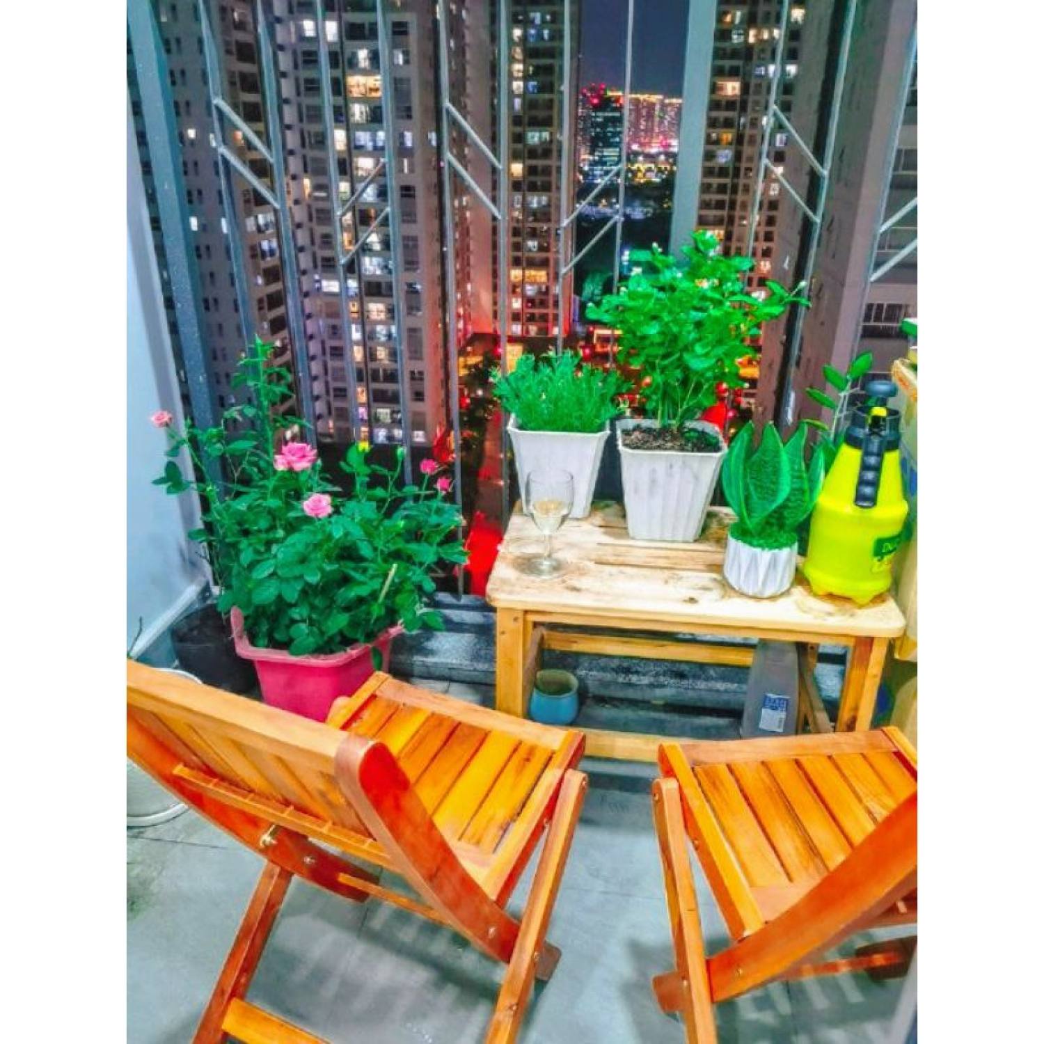 Ghế gỗ mini xếp gọn bệ ngồi cao 35cm