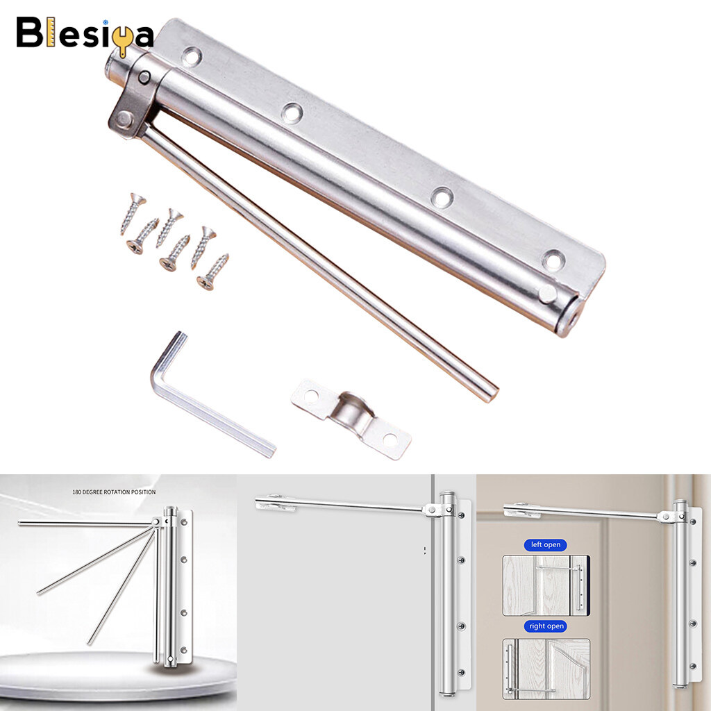 Blesiya Metal Spring Home Door Closer Adjustable Door Fixtures Hardware