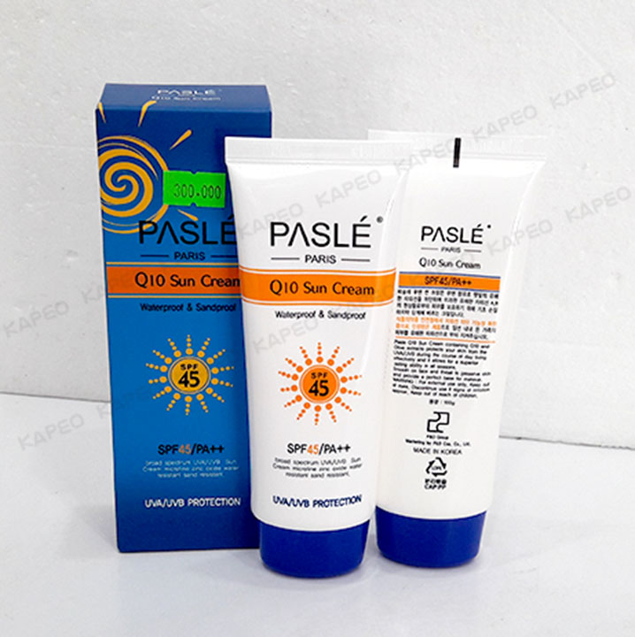 Kem chống nắng Paslé Q10, SPF 45, PA++