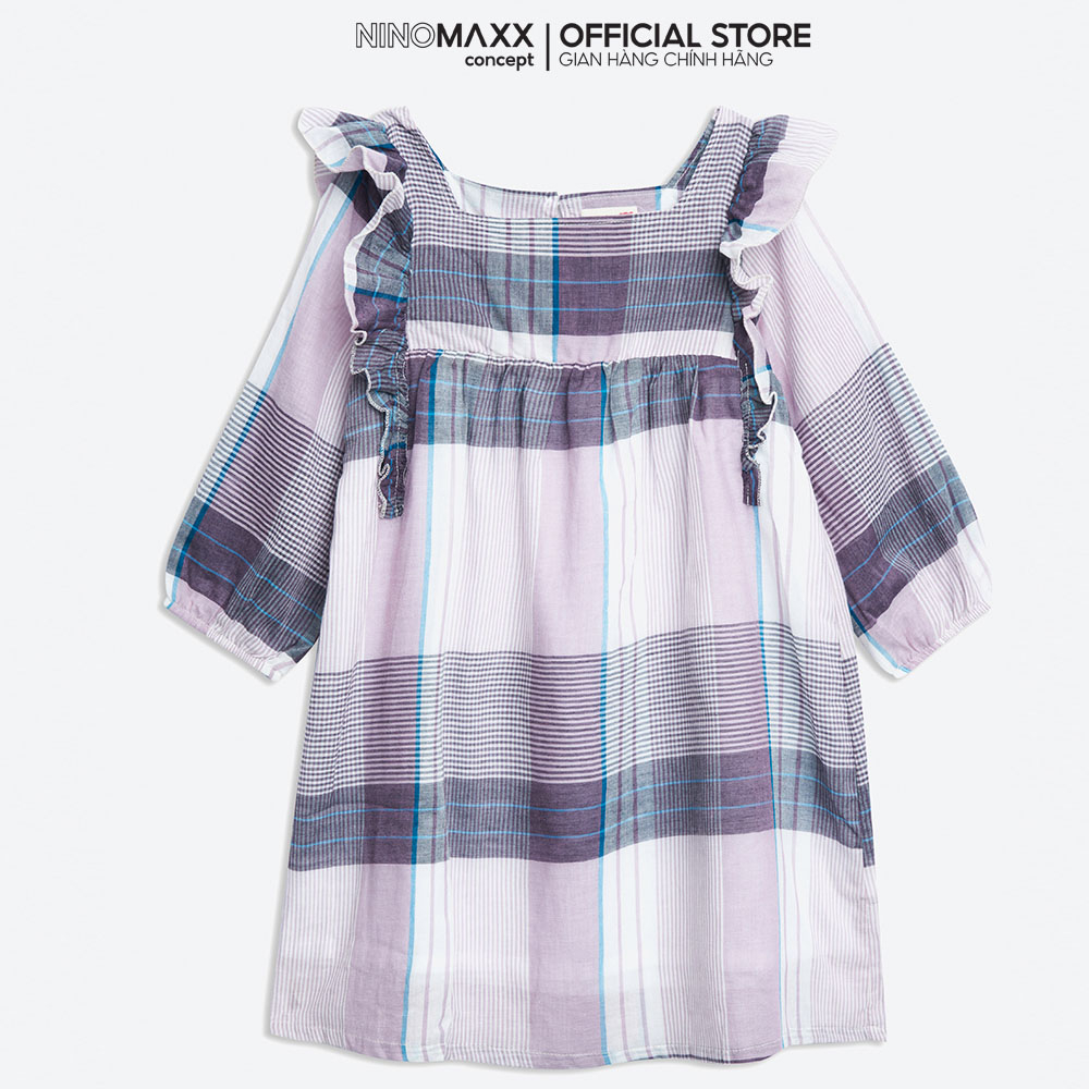 Ninomaxx kids dress baby girls checkerboard cotton 2104060