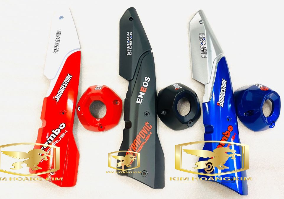 Ốp pô xe máy EXCITER 155 VVA trang trí siêu đẹp nhiều màu