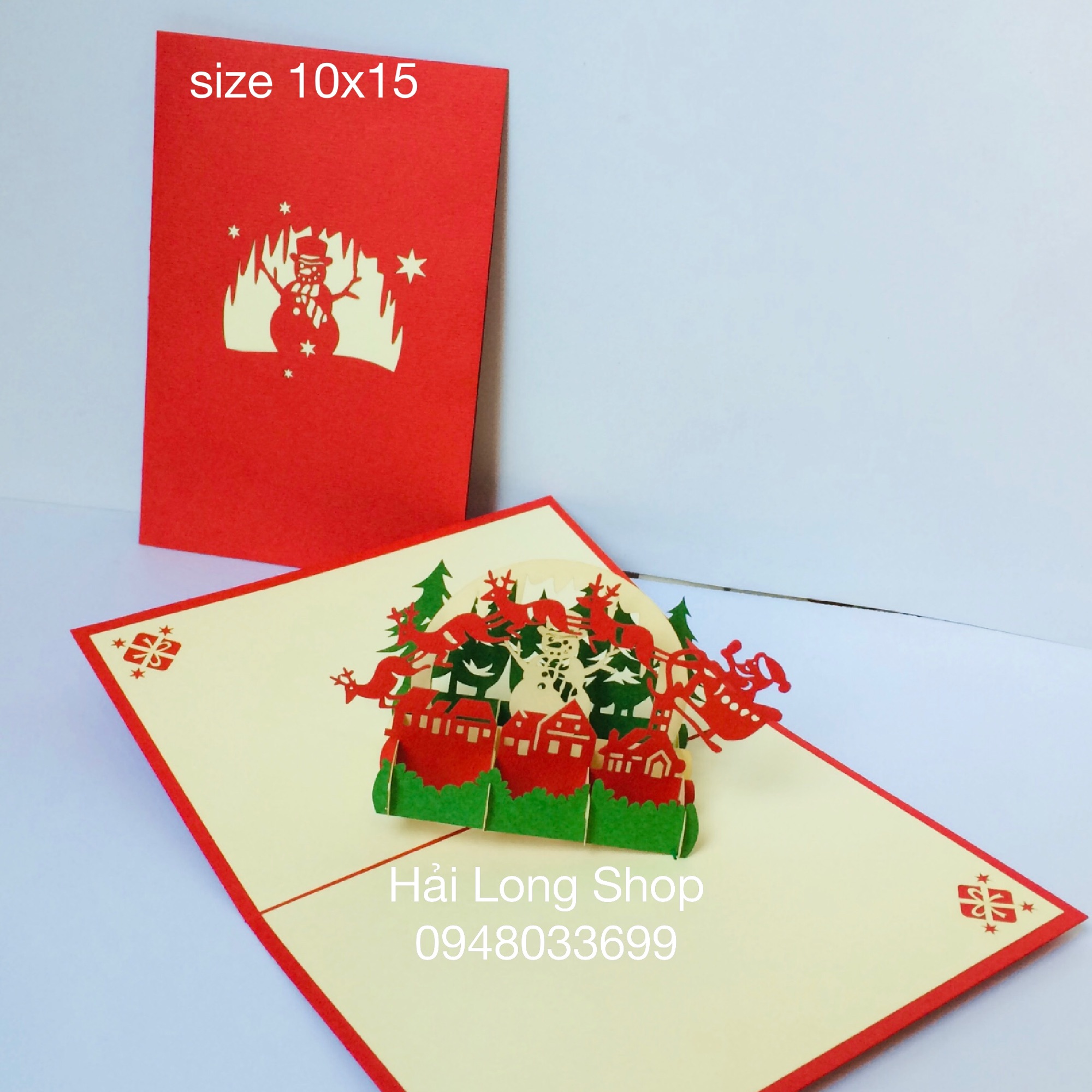Người tuyết 1 - noel - thiệp 3d