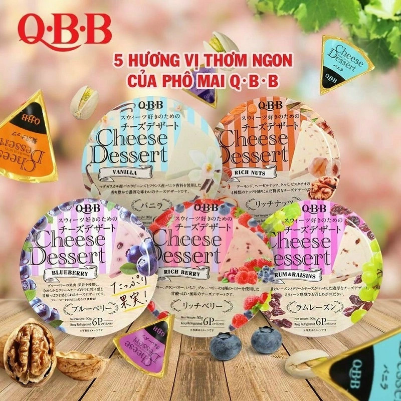 Phô Mai QBB Nhật Bản Nhiều Vị