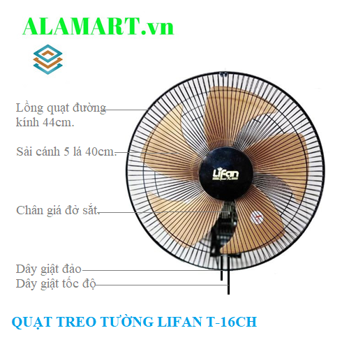 Quạt treo tường Lifan T-16CH