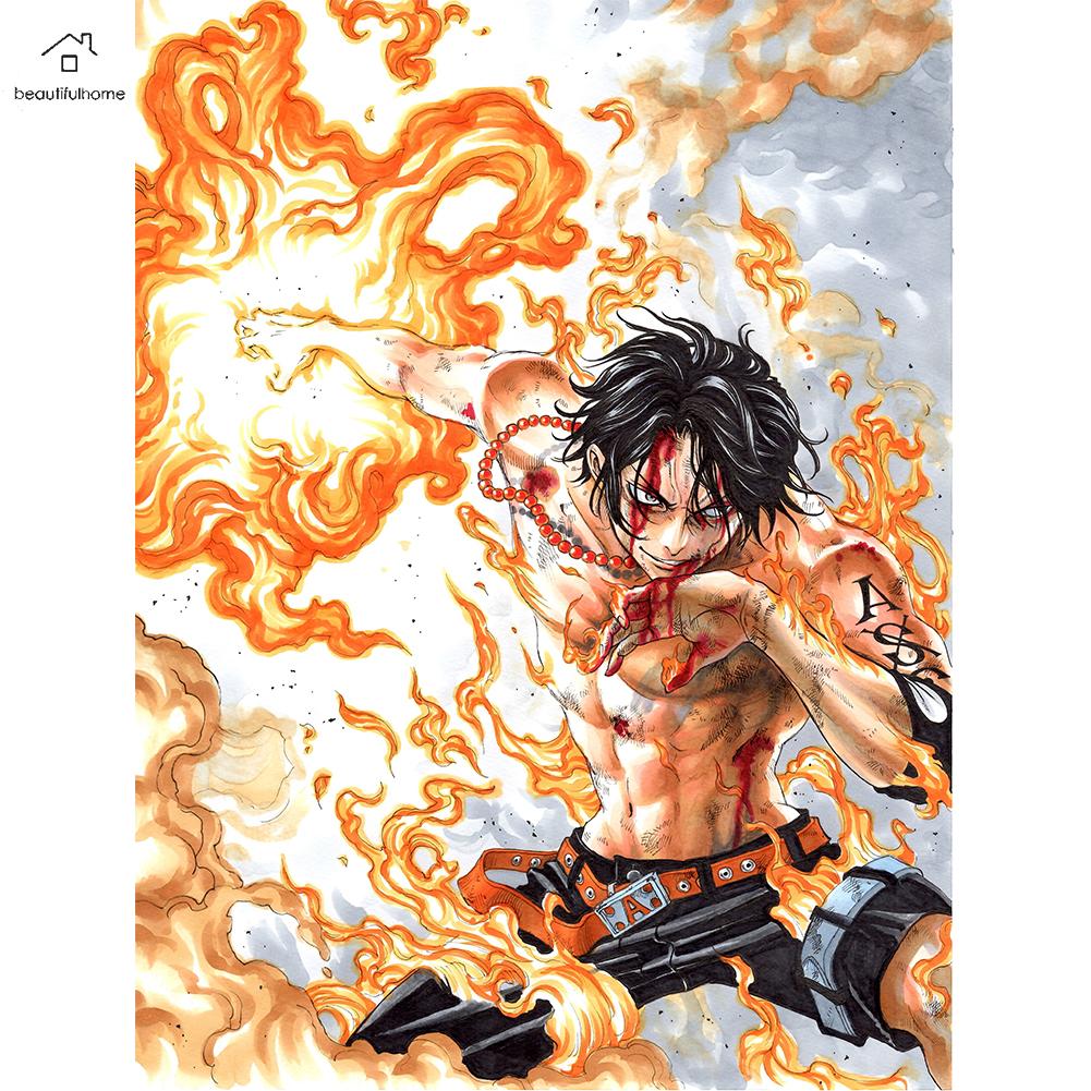 Beautifulhome] Bộ Tranh Đính Đá Tự Làm Tranh Khoan Toàn Bộ Hình Tròn Ace  One Piece Thủ Công Mỹ Nghệ | Lazada.Vn