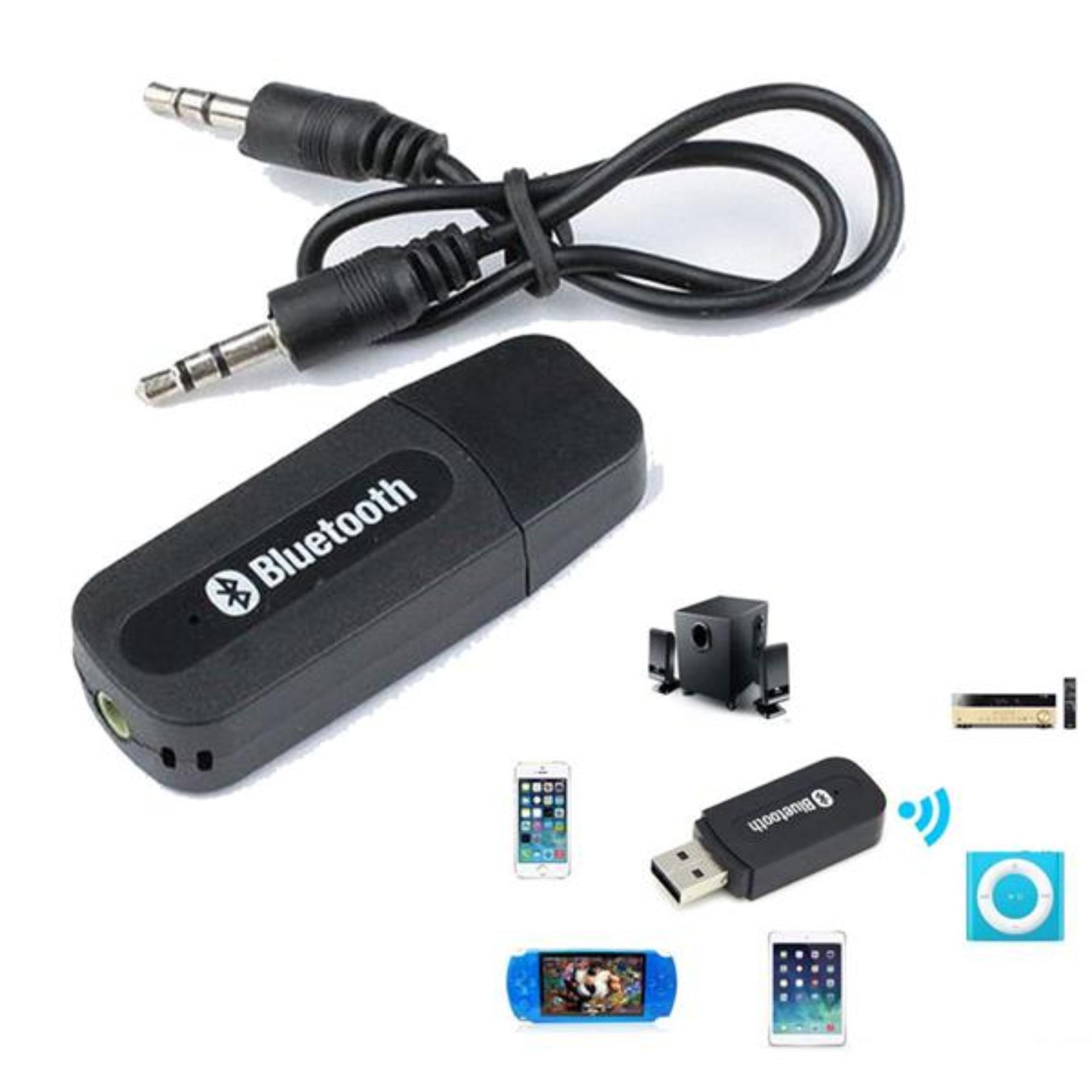 Usb bluetooth 5.0 cho loa và ampli hjx-001 phạm vi hoạt động 8 đến 10m biến loa thường thành loa bluetooth
