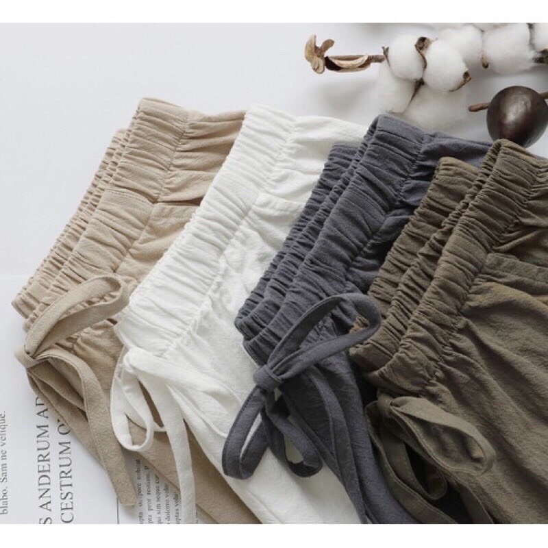 Quần Đùi Đũi- quần short đũi nữ cực mát