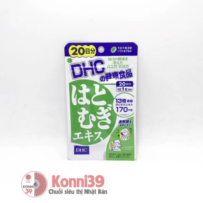 [Mẫu MỚI - Date MỚI] Viên uống trắng da Hatomugi DHC Coix 20 ngày - Viên trắng da DHC hàng nội địa Nhật Bản