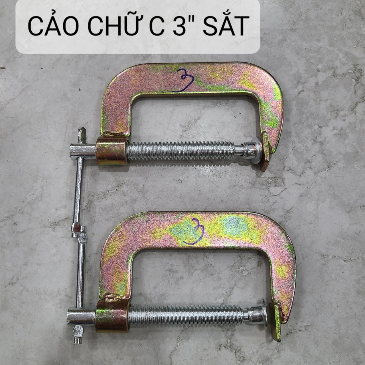 Cảo chữ C SẮT 2-3-4-5-6-8IN