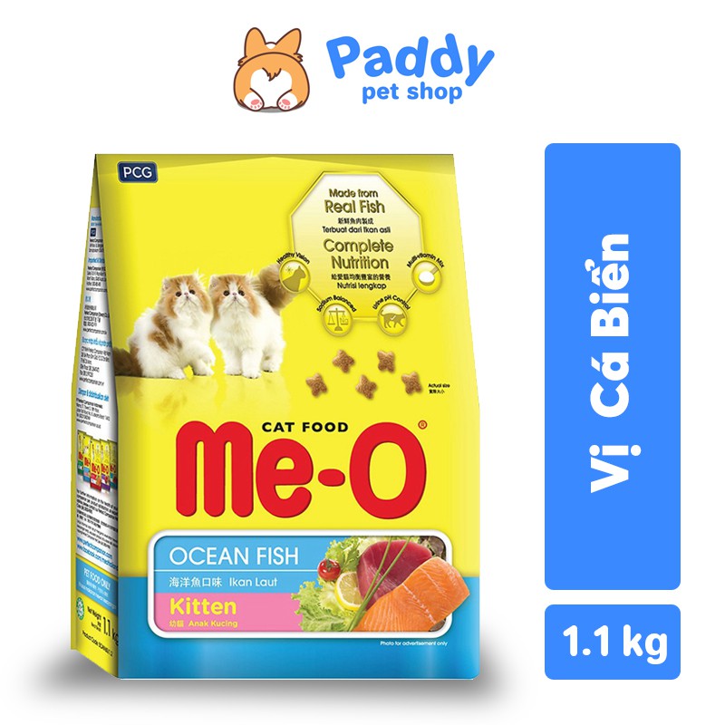 Hạt Me-O Kitten Cho Mèo Con Vị Cá Biển