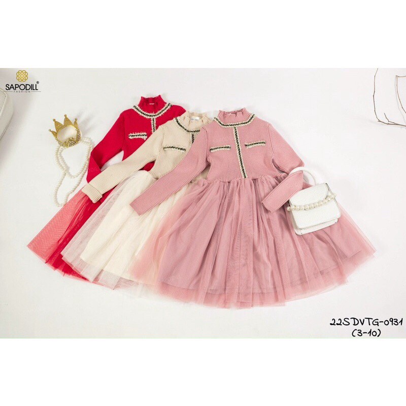 Váy len công chúa siêu phẩm cho bé V10 J&B Kids