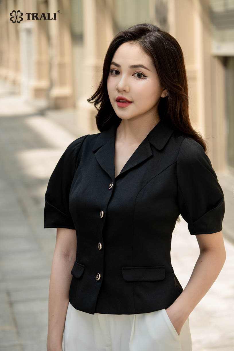 Áo Vest Nữ TRALI 23800 Màu Đen