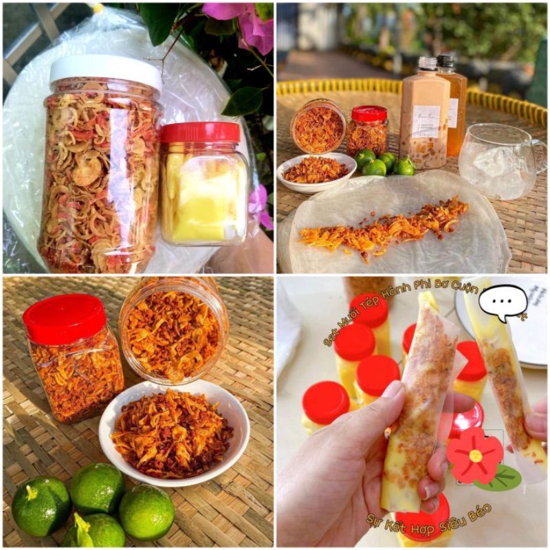 (Đóng set theo yêu cầu) Bánh Tráng Bơ Muối Hành Phi , Bánh Tráng Chấm Sate Hành Phi