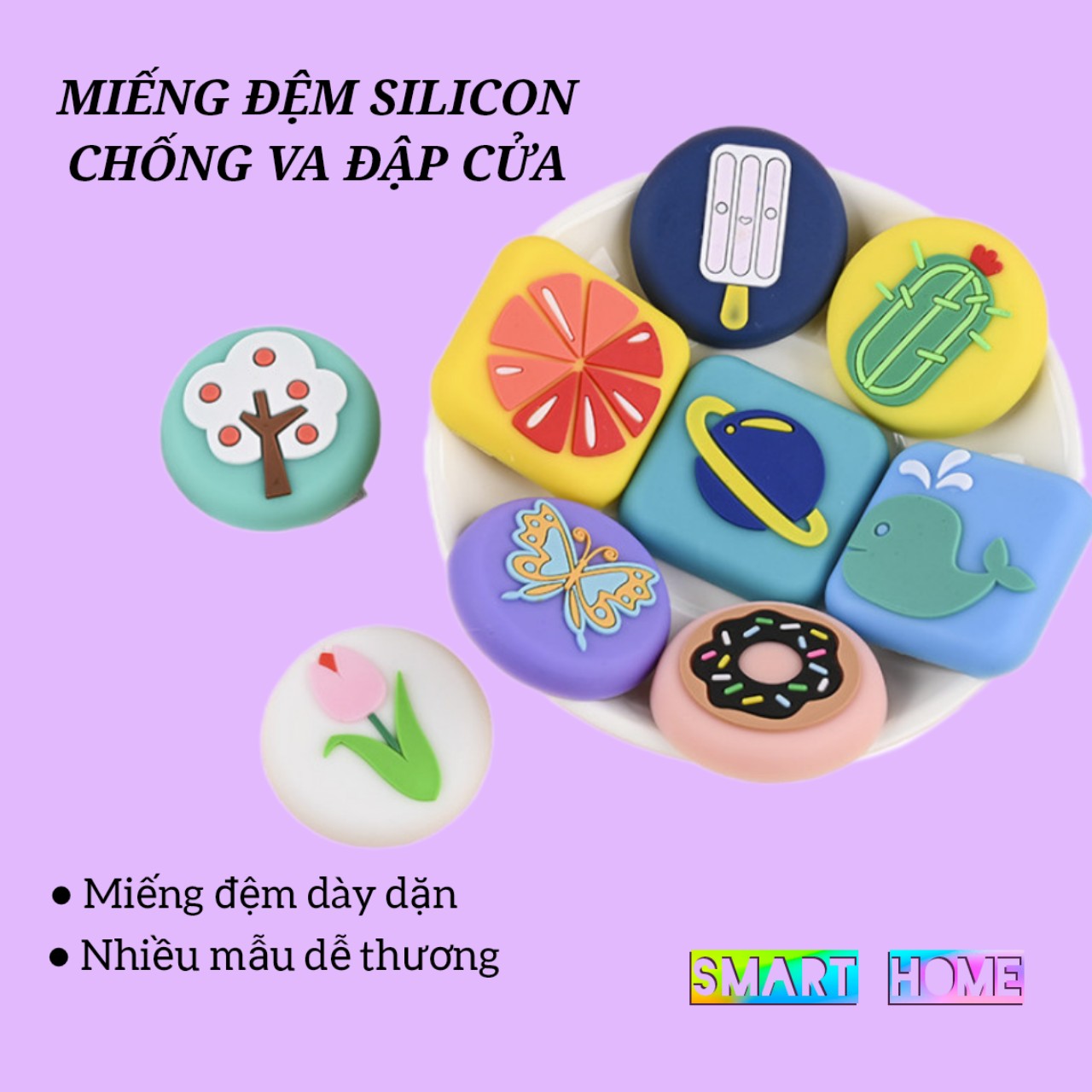 Miếng đệm cao su chống va đập cửa
