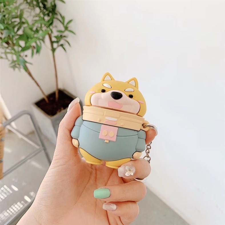 Case Airpods 1/2/pro Hình Chó Shiba
