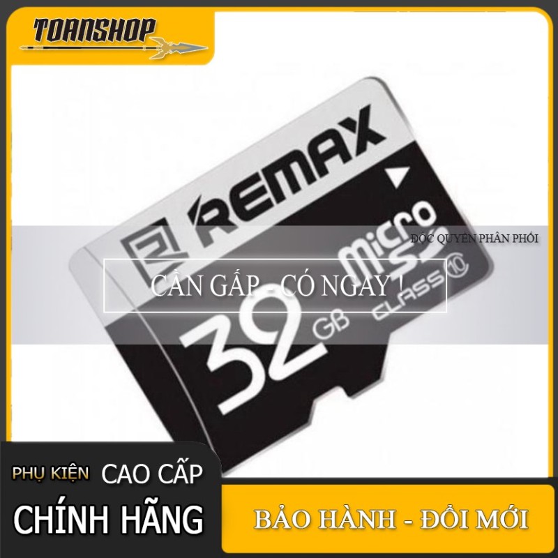 Thẻ Nhớ Micro Sd Remax 32Gb Tốc Độ Class 10 - Hàng