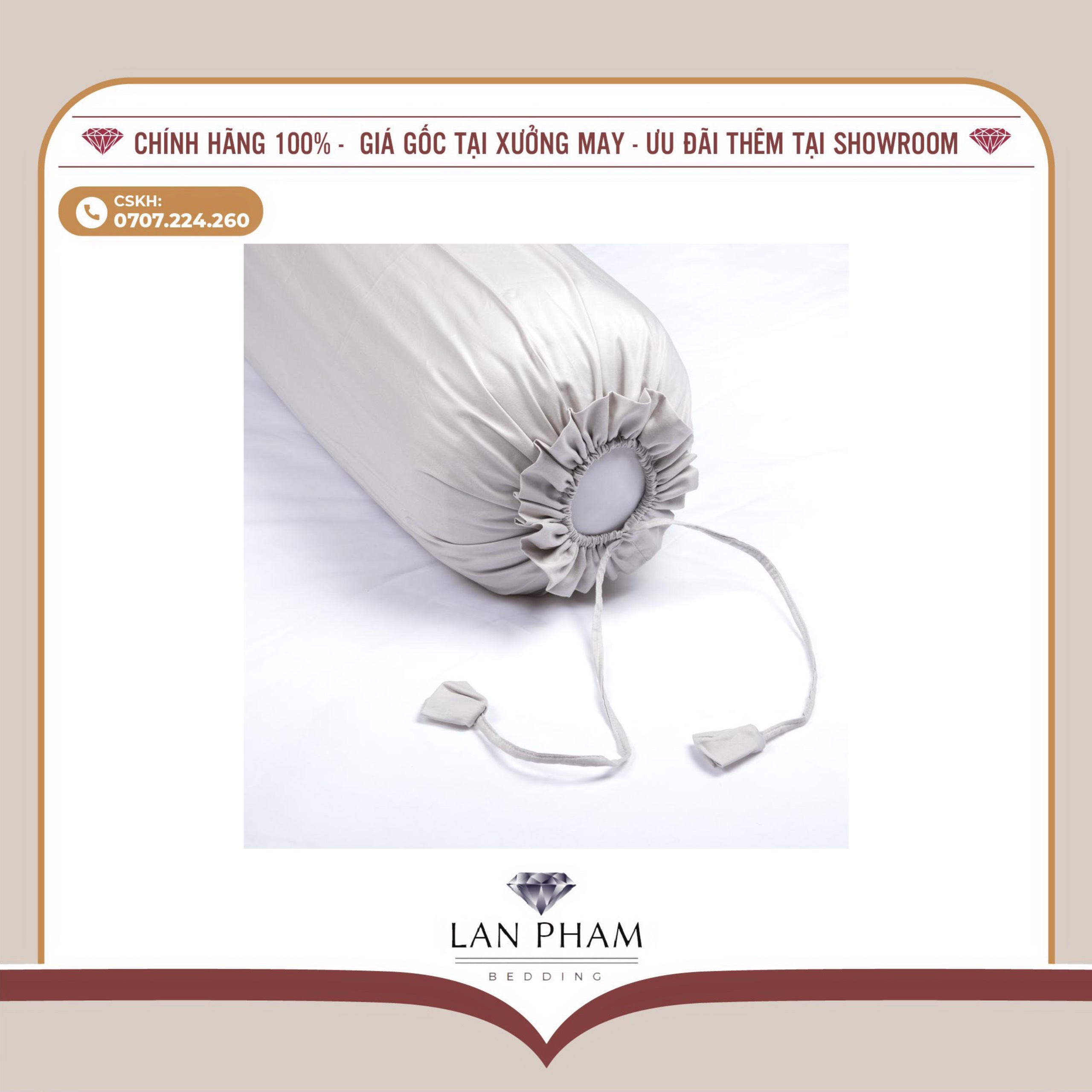 GA - DRAP GIƯỜNG LẺ PHI LỤA BẠC KIM LAN BEDDING