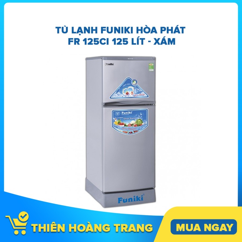 Tủ lạnh Funiki Hòa Phát FR 125CI 125 lít - xám