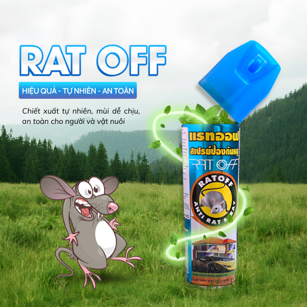 Bình Xịt Đuổi Chuột Rat Off Thái Lan