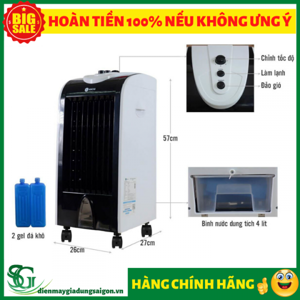 [HCM]Quạt làm mát không khí Kachi MK202