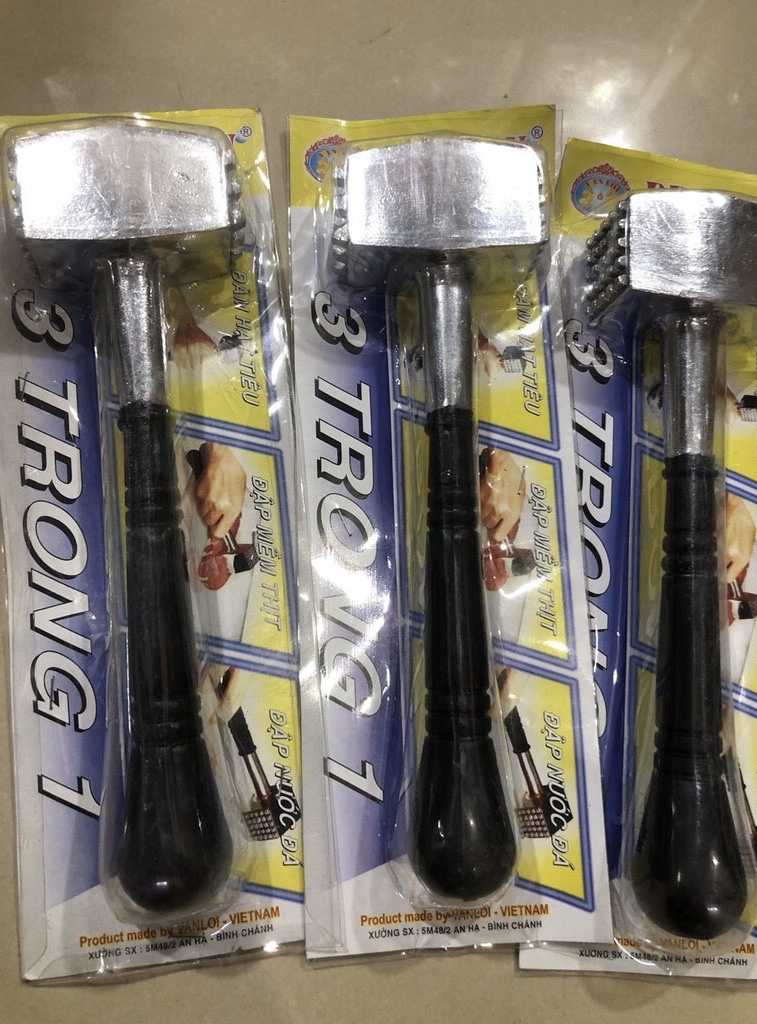 Búa Đập Thịt Bằng Nhôm 2 Mặt Dài 23cm
