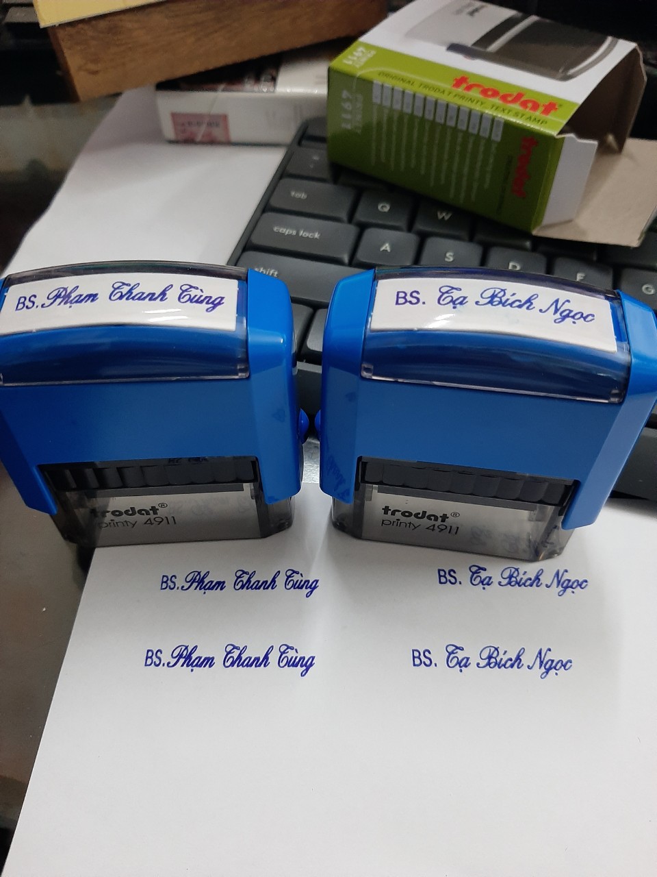 Khắc dấu tên 1-2 dòng Trodat 4911