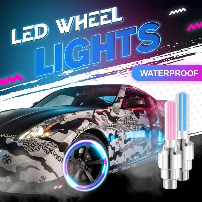 2 chiếc đèn led bánh xe ô tô đèn xe máy nắp van xoay trang trí nắp van vòi - ảnh sản phẩm 5