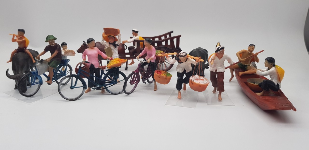 Mô hình làng chài trang trí tiểu cảnh kiến trúc