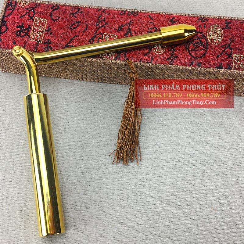 Thước tầm long mạ vàng dạng gập cao cấp
