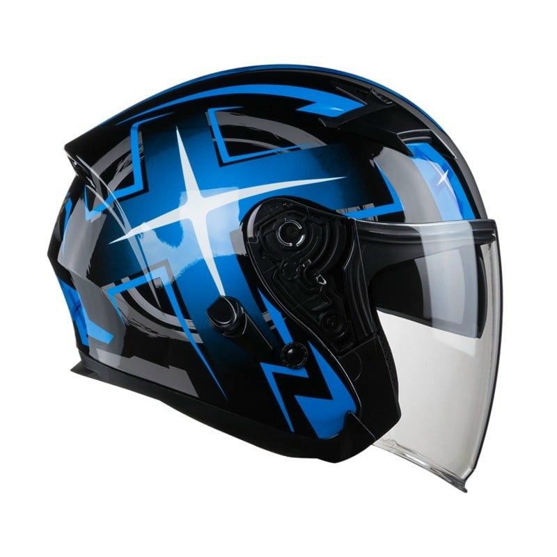 [HCM]Nón 3/4 ROC R02 2 Kính- Ổ  KHÓA VẠN NĂNG