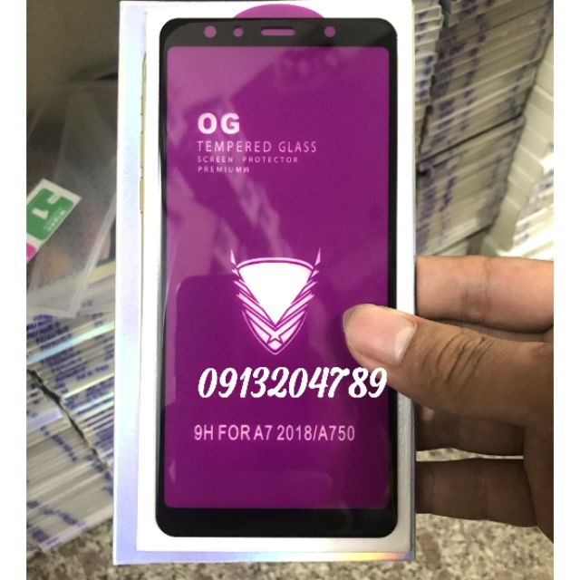 Kính Cường Lực Og Samsung Galaxy A7 2018 / A750 Siêu Dẻo 100% Khoan Không Thủng