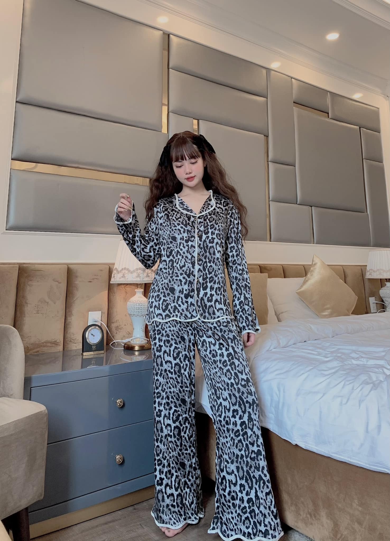 Đồ Bộ Lụa Latin - Satin - Lượn Sóng
