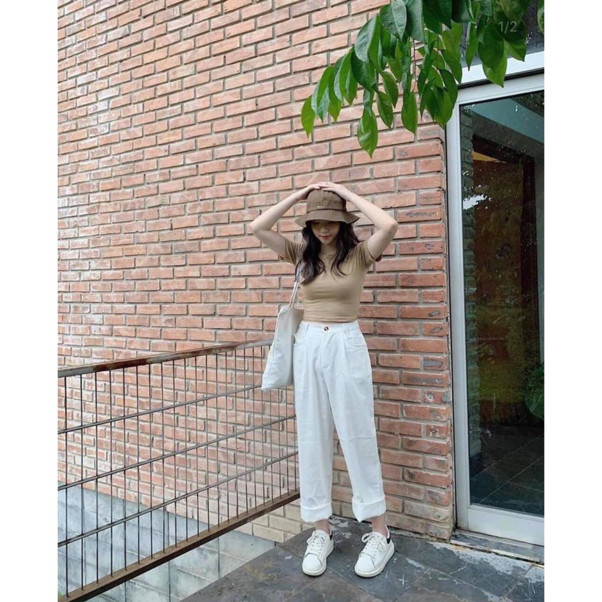 Quần suông kaki ống rộng - có bigsize