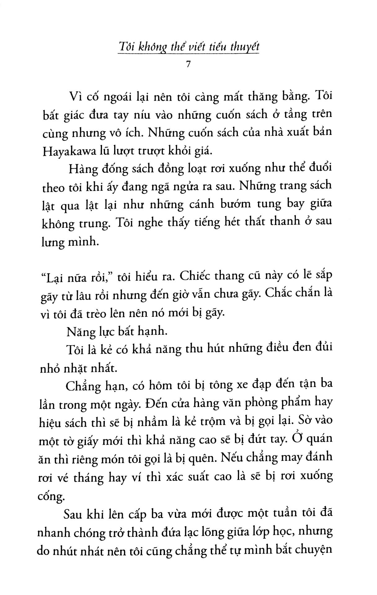 Fahasa - Tôi Không Thể Viết Tiểu Thuyết