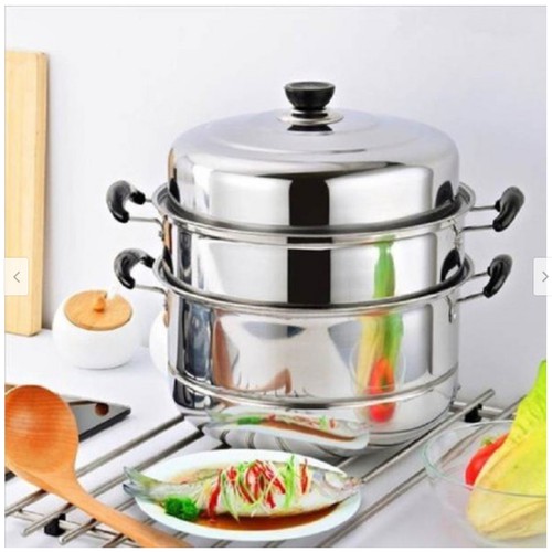 Nồi hấp 3 tầng đường kính 28cm
