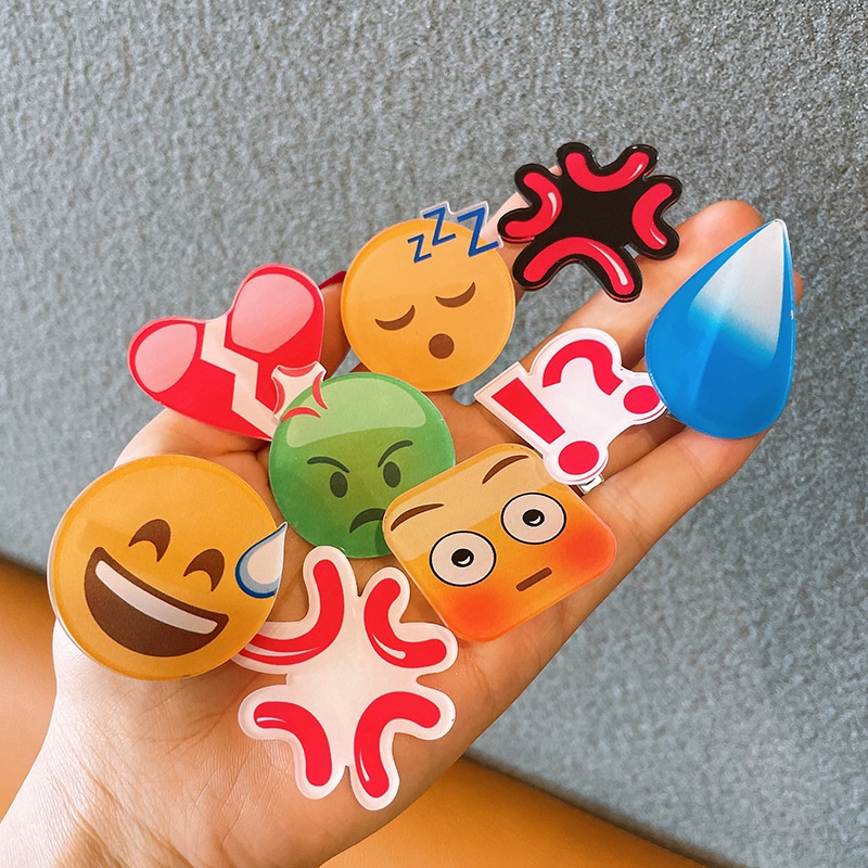 Kẹp tóc icon cảm xúc cu te