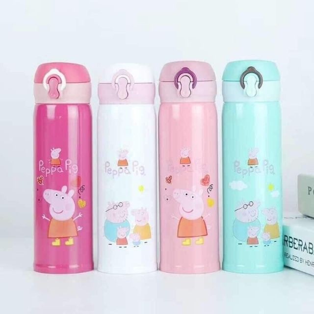 BÌNH GIỮ NHIỆT DUNG TÍCH 500ML LÀM BẰNG CHẤT LIỆU INOX CAO CẤP KO BỊ GỈ - BÌNH GIỮ NHIỆT PHONG CÁCH HÀN QUỐC DỄ THƯƠNG