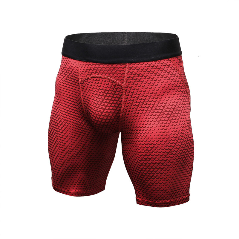 Quần lót nam dài midway brief quần short thể thao bó lưới nhanh khô thoáng khí