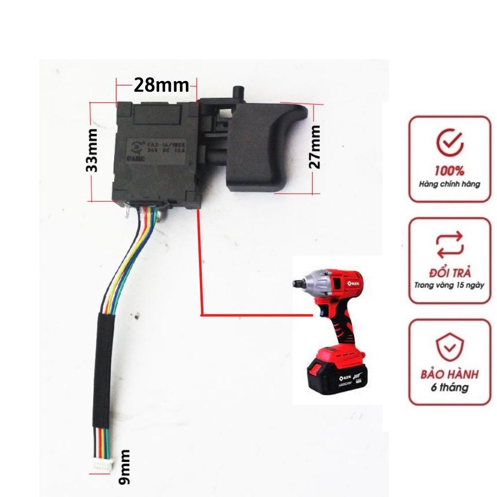 Công tắc máy khoan pin, Cò máy khoan không chổi than có đảo chiều, đèn Led