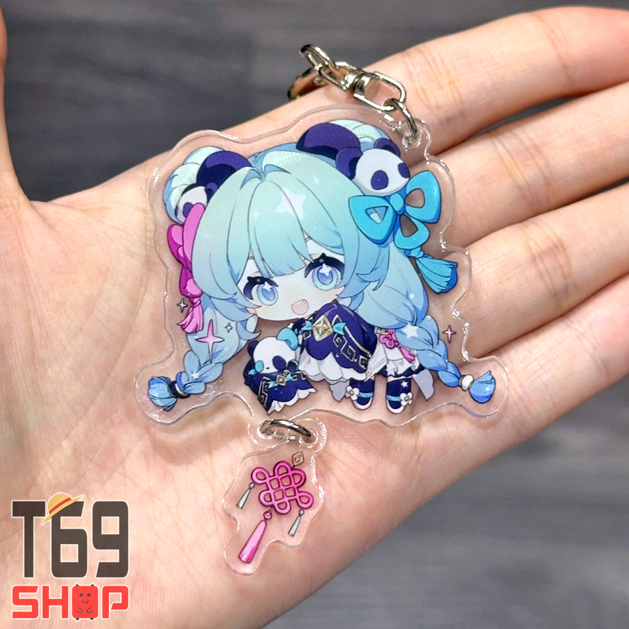 [8 mẫu] Móc khóa mica Hatsune Miku - Cute ver 1 (Loại cao cấp - Hình in ép giữa 2 mặt mica) [T69 Shop]