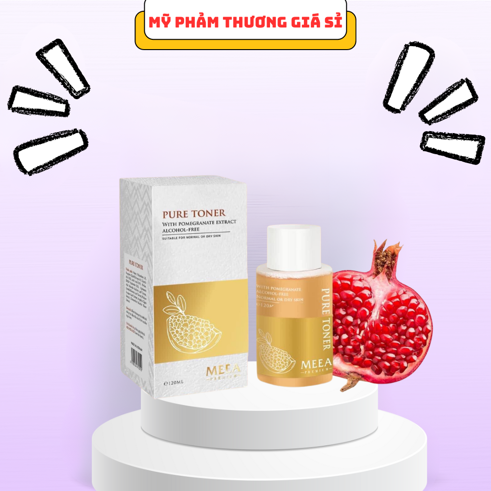 Chính hãng _Toner Lựu Đỏ Meea Organic 120ml (Pure Toner)
